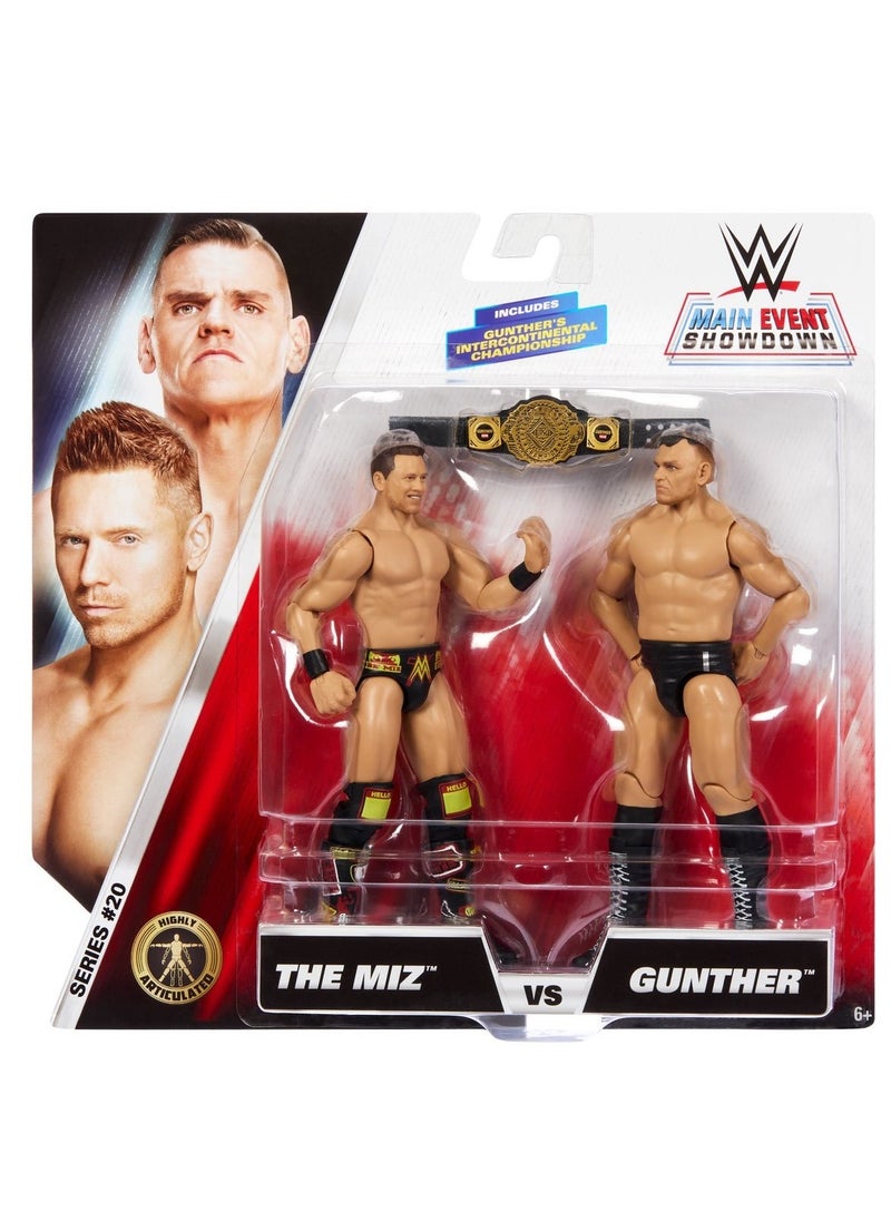 WWE - WWE Main Event Showdown - The Miz vs Gunther Action Figures - Image 1