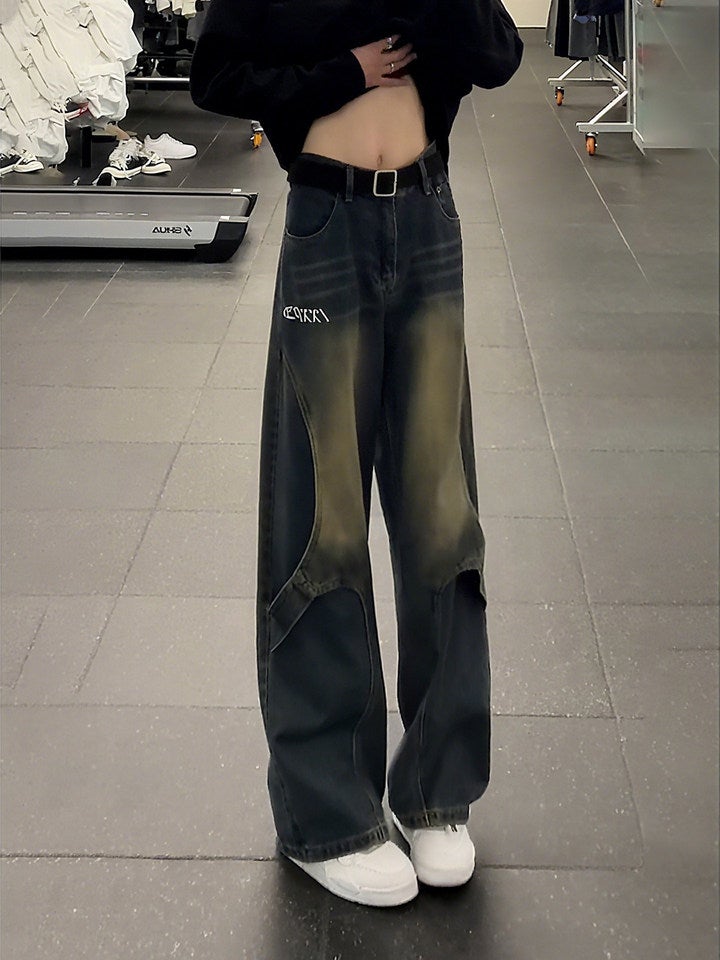 Unisex Classic Denim Jeans Loose Fit Daily Outdoor Wear - Image 1
