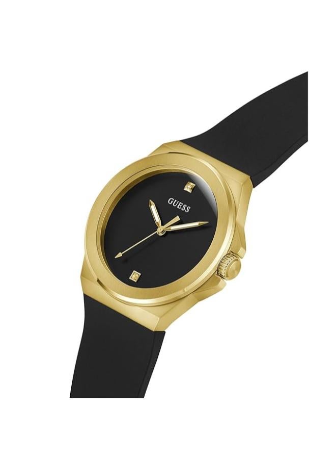 جس ساعة يد رجالية من جيس فينيل تناظرية بقرص دائري ومقاومة للماء - Image 3