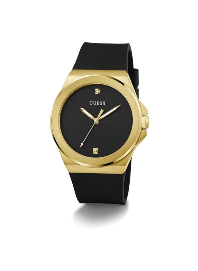 جس ساعة يد رجالية من جيس فينيل تناظرية بقرص دائري ومقاومة للماء - Image 5