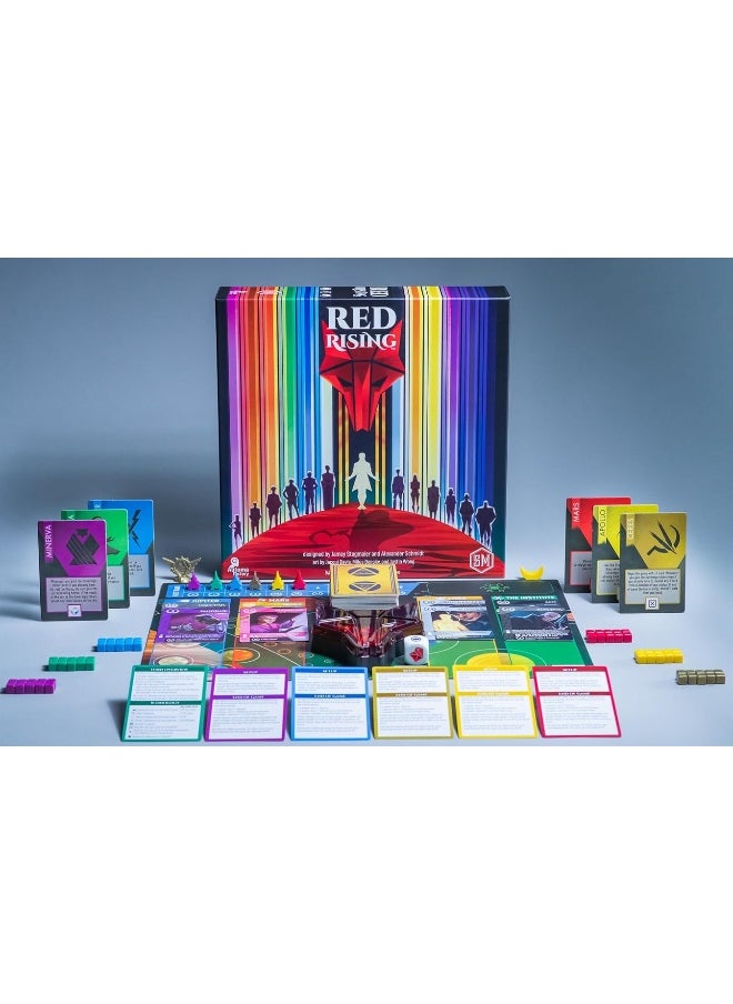 Stonemaier Games: Red Rising | A Competitive Strategy Game Based on The Novels from Pierce Brown | Craft a Hand of Powerful Characters from The World of Red Rising | 1-6 Players, 60 Mins, Ages 14+