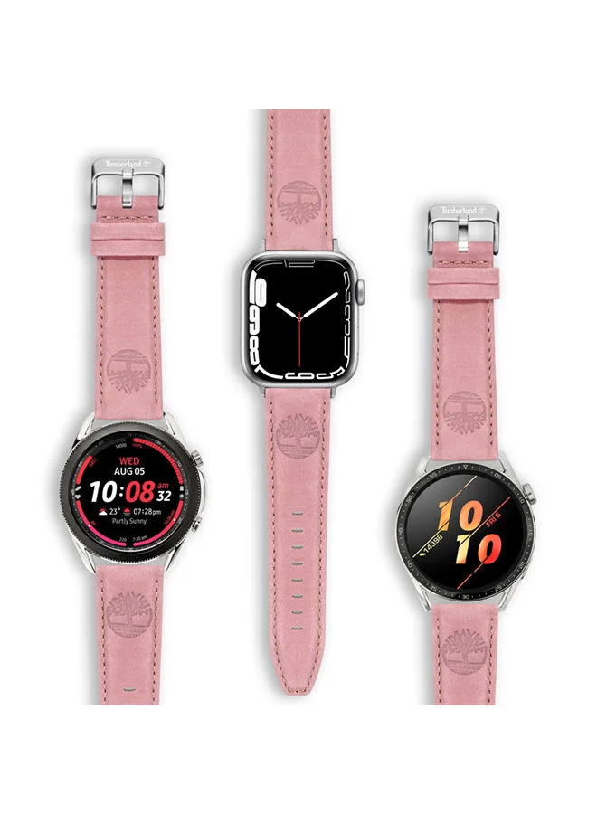 Timberland Universal Replacement Leather Strap For Men And Women Compatible With Apple Watch Series 3-9 & SE (38-40-41)  & Samsung, Huawei Or Quartz Watch With Lug Width Of 20mm