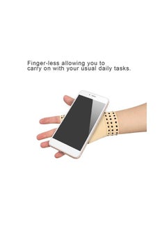 WYBOT Arthritis Anti-edema Magnetic Gloves Rheumatoid Hand Pain Health Compression Therapy(Beige)  - Image 4