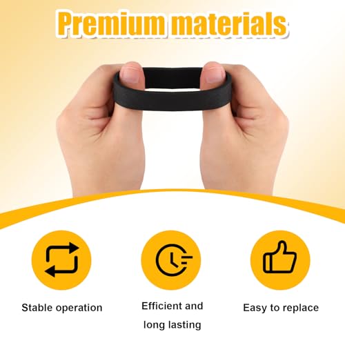 PEUTIER 2pcs E0205 Vacuum Cleaner Belts, U Style Not Easy to Break Vacuum Cleaner Belts Replace Parts Replacement Belt Compatible with Eureka Airspeed - Image 3