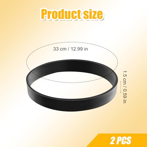 PEUTIER 2pcs E0205 Vacuum Cleaner Belts, U Style Not Easy to Break Vacuum Cleaner Belts Replace Parts Replacement Belt Compatible with Eureka Airspeed - Image 2