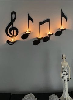 Set of 4 PCS Iron Musical Symbols Candlestick Holders, Wall Decor, Wall Art for Home, Shop, Patio, Porch, Art Space (Black) - pzsku/Z645EA92ECC401648442AZ/45/_/1726630040/1b4adff2-fd42-4c2c-9cf0-c322eab17751