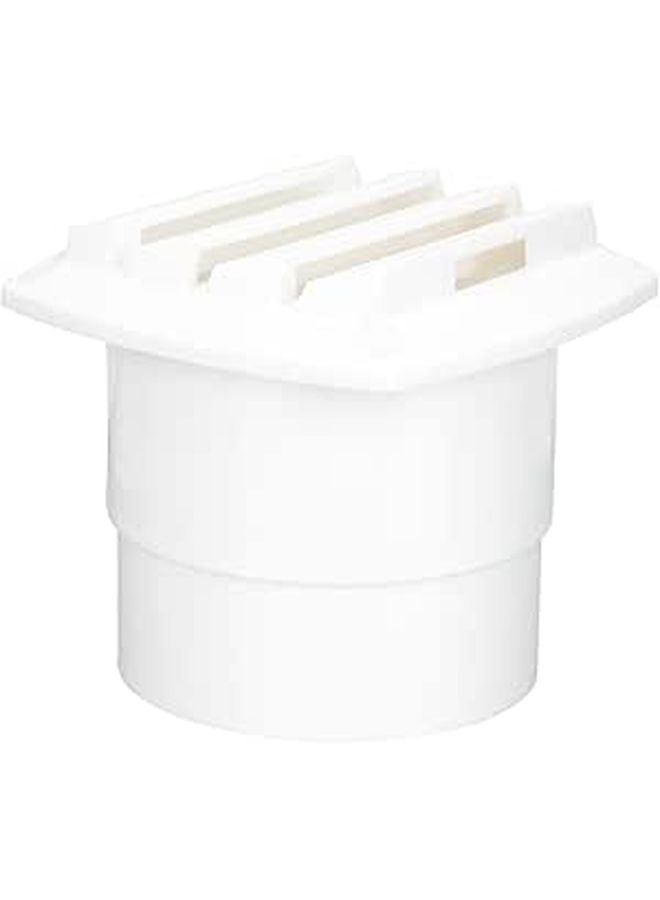 White Nylon Marine Exhaust Vent Cover 84x84x75mm for Boat RV Ventilation Airflow Panel Replacement - Image 1