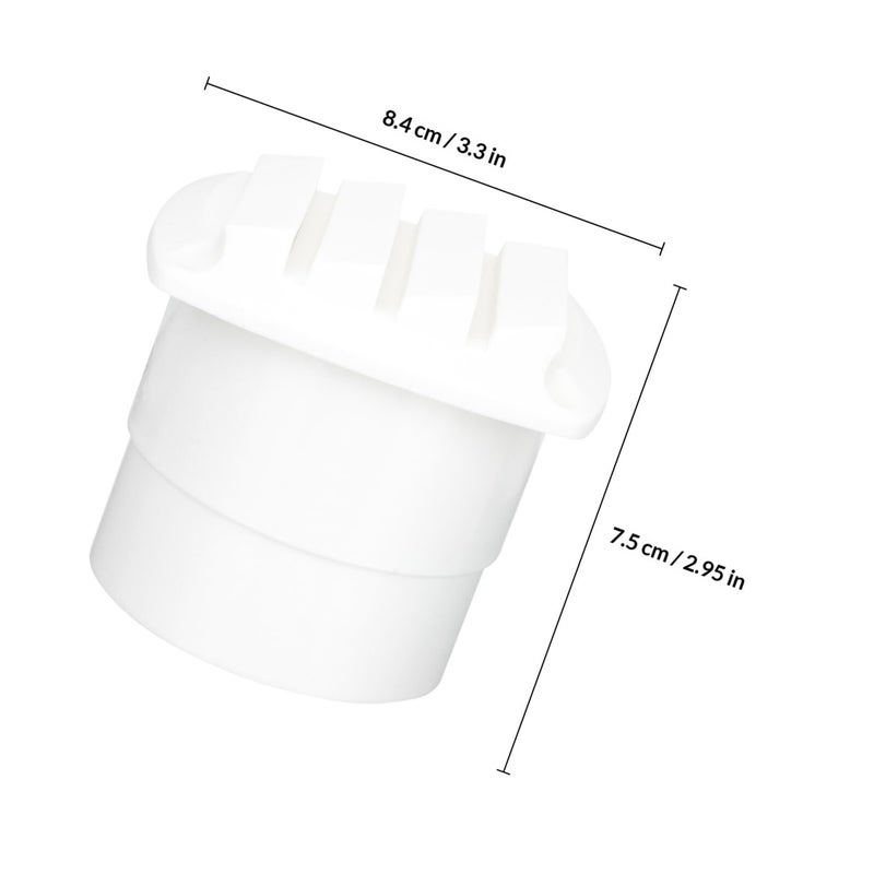 White Nylon Marine Exhaust Vent Cover 84x84x75mm for Boat RV Ventilation Airflow Panel Replacement - Image 3