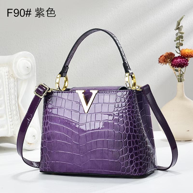 Elegant And Textured Handbag With Snakeskin And Crocodile Pattern Design, Versatile Crossbody And Shoulder Bag, Casual Women'S Bag, Bags - Image 4