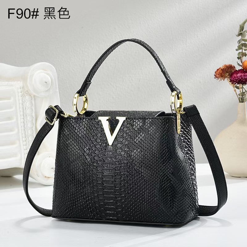Elegant And Textured Handbag With Snakeskin And Crocodile Pattern Design, Versatile Crossbody And Shoulder Bag, Casual Women'S Bag, Bags - Image 3