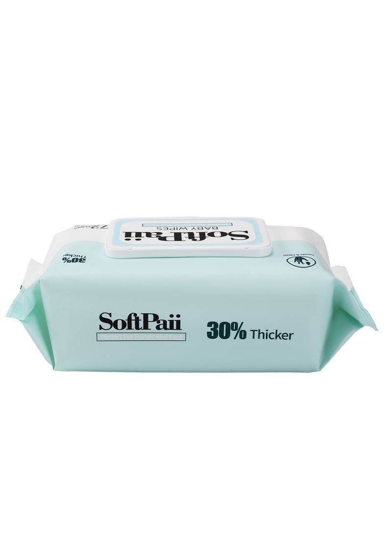 Softpaii - 99.9% Water Wet wipes Baby Wipes 6x72(432 wipes) - Image 1