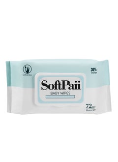 Softpaii 99.9% Water Wet wipes Baby Wipes 6x72(432 wipes)  - Image 3