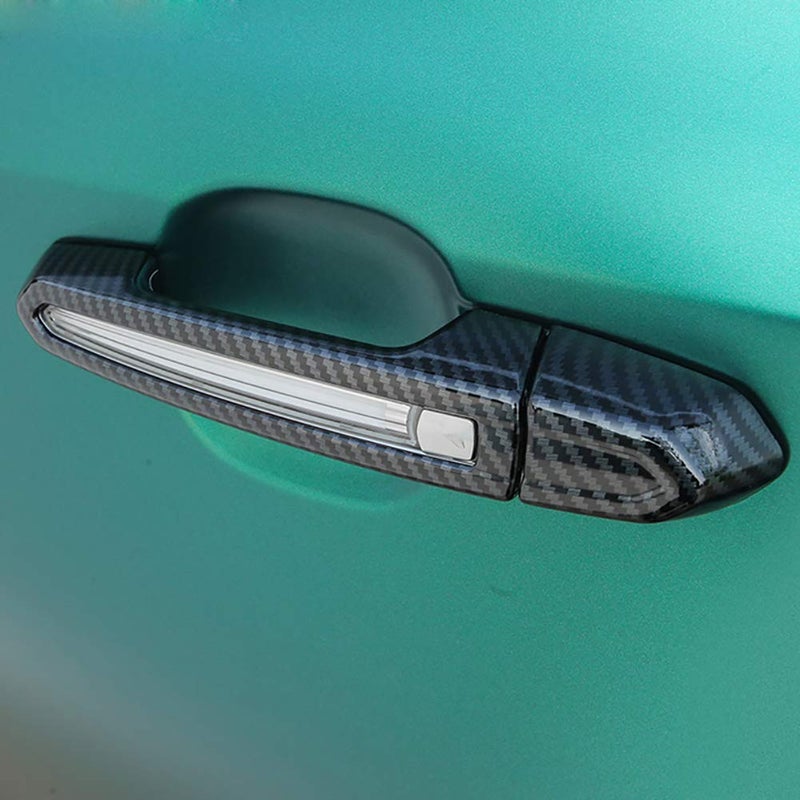 AOKIO Door Handle Cover Compatible for Cadillac XT4 XT5 XT6 CT4 CT6 ATS XTS CTS Accessories 2013 2014 2015 2016 2017 2018 2019 2020 2021 2022 2023 2024 (Carbon Fiber Color) - Image 3