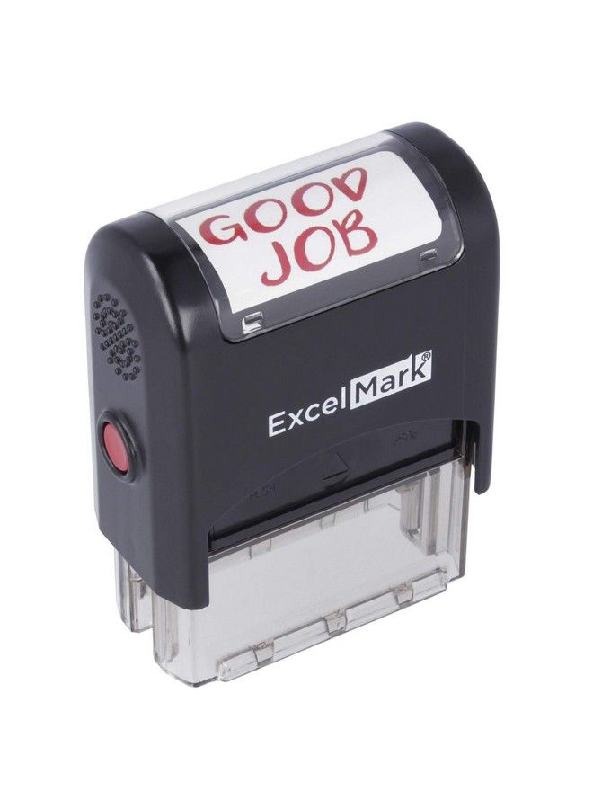 ExcelMark Good Job Excelmark Selfinking Rubber Stamp A1539 Red Ink - Image 1