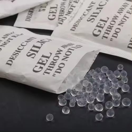 ZYLVORA ZYLVORA Silica Gel 5 Gm 100 Pouch 5gm 100 packets Silica Gel Pouches for Room Kitchen Wardrobe Cupboard car Bedroom Camera Lenses Shoes  - Image 4