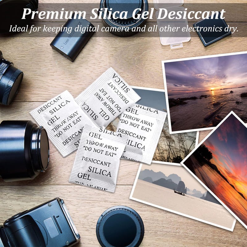 ZYLVORA ZYLVORA Silica Gel 5 Gm 100 Pouch 5gm 100 packets Silica Gel Pouches for Room Kitchen Wardrobe Cupboard car Bedroom Camera Lenses Shoes  - Image 3
