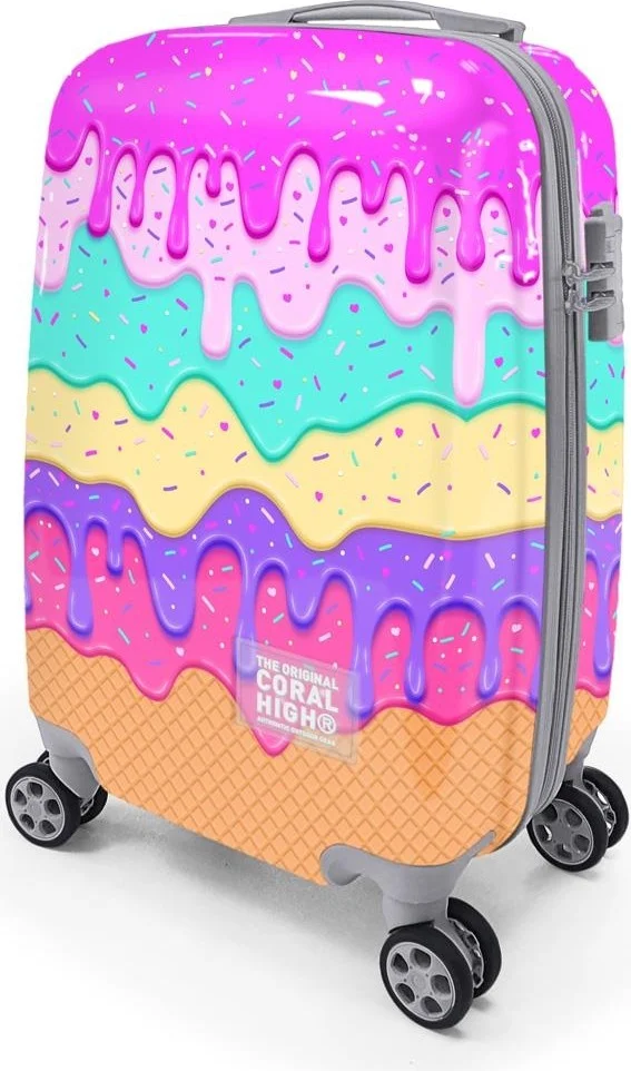 كورال هاي Colorful Patterned Cabin Size Suitcase (50CM) 16539