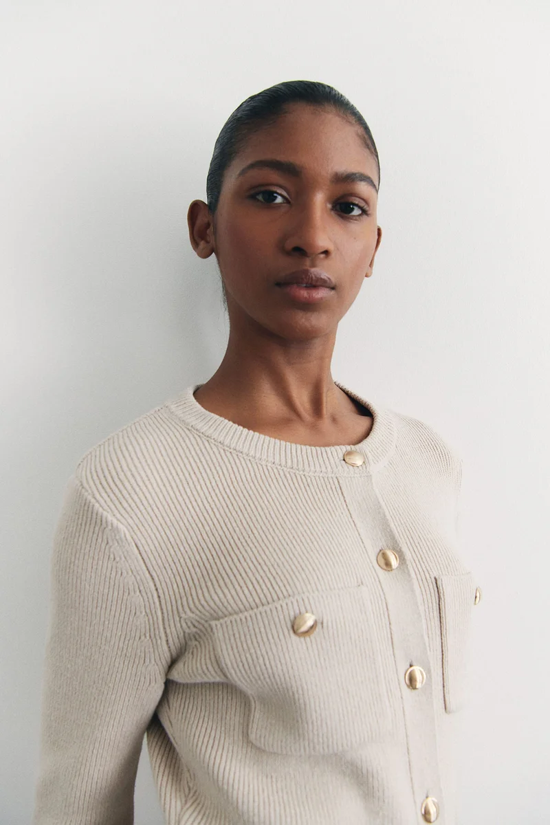 H&M Pocket-front knitted dress