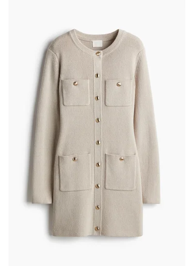 اتش اند ام Pocket-front knitted dress