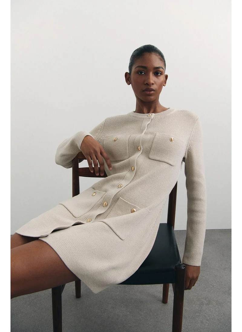 H&M Pocket-front knitted dress