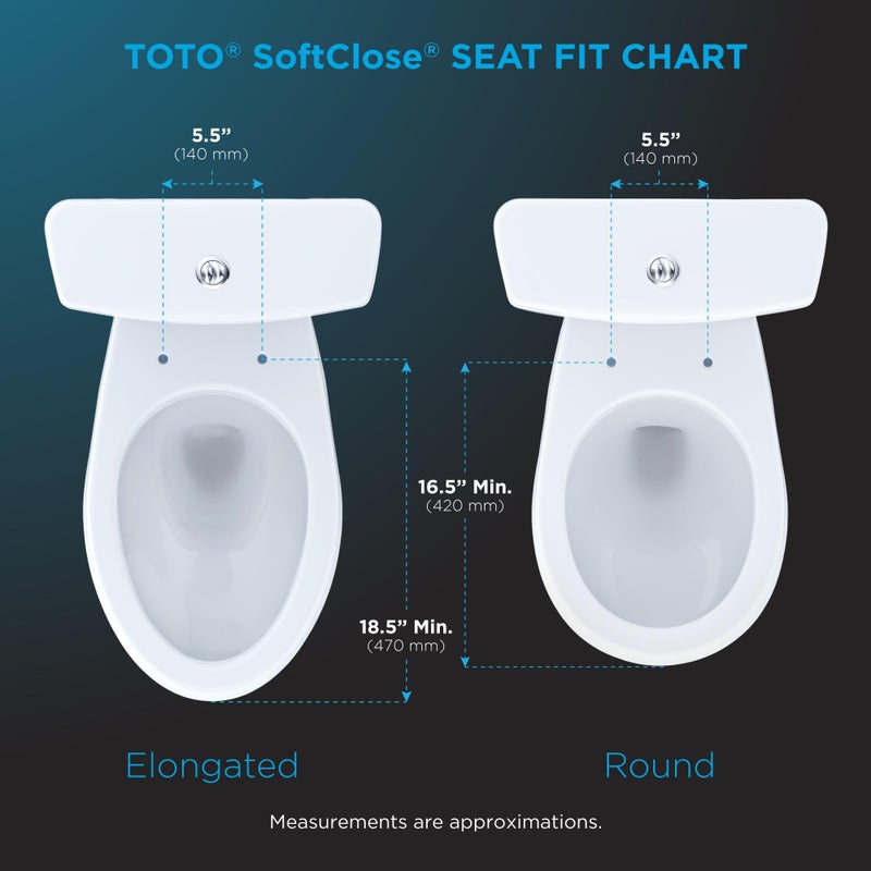 TOTO SoftClose Slow Close Elongated Toilet Seat and Lid, Cotton White - SS124#01 - Image 3