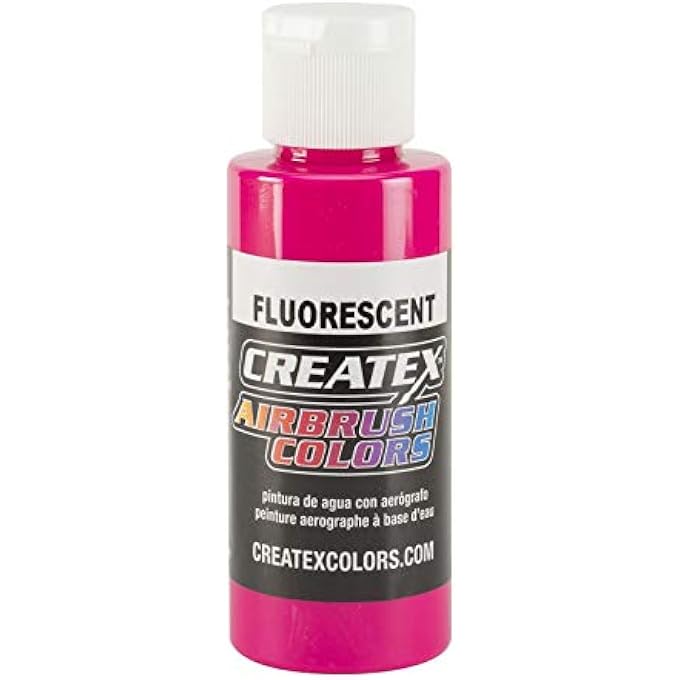 AIRBRUSH FLUOROSCENT PAINTS CAPACITY: 4 OZ, COLOR: MAGENTA
