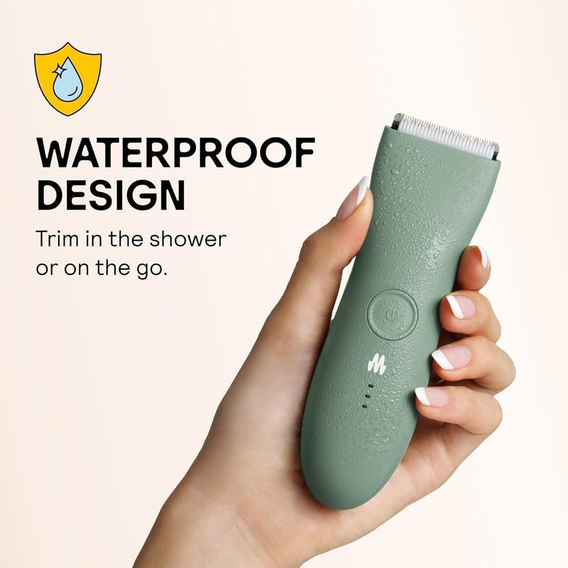 Meridian Premium Trimmer for Men and Women, USB C Charging, Travel Lock, 6 Colors Available (Sage Green) | Waterproof Hair Trimmer for Men & Women | Rechargeable Body Shaver with USB-C Charger | Sage - Image 3