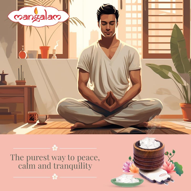 Mangalam موزع زيت الكافور الخشبي من مانغلام - زيت أساسي طبيعي بخور بيهمسيني - Image 3