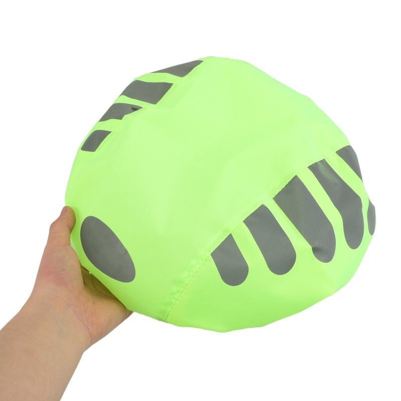 Cycling Helmet Rain Covers with Reflective Strips for Safe Night Rides - Image 4