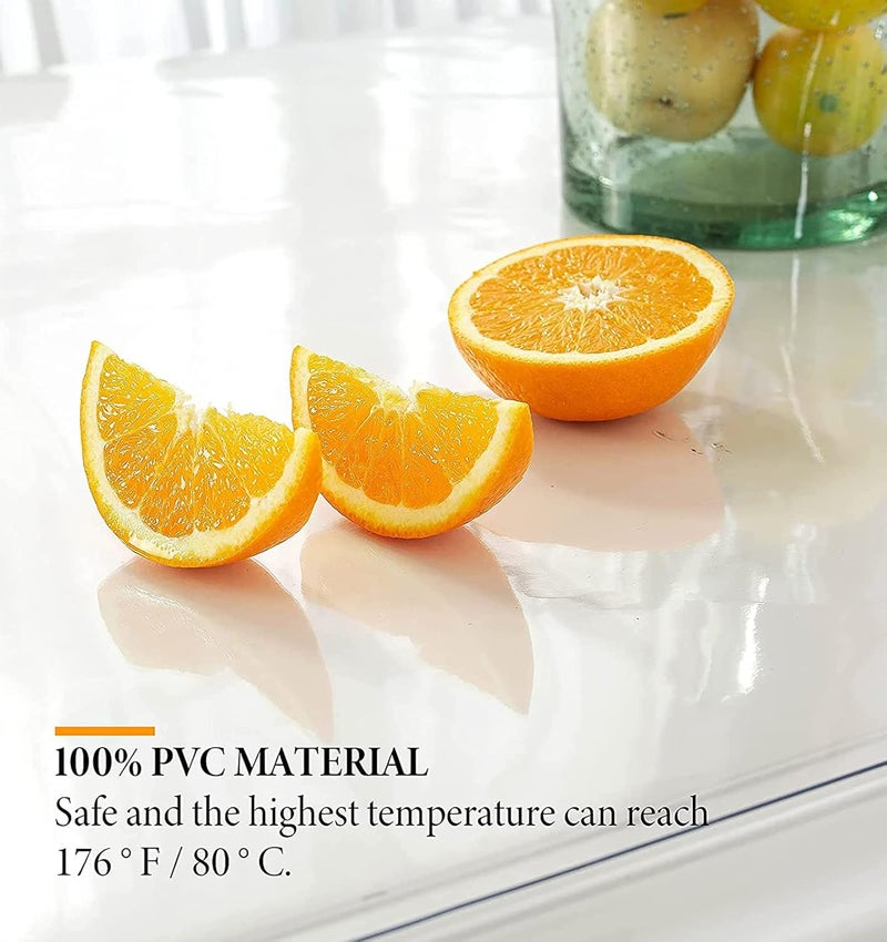 ELECDON Clear Plastic Tablecloth Protector 100% Waterproof Rectangle Heavy Duty Vinyl Table Cover Oil Proof Wipeable, Clear Desk Cover Protector for Use Dining Table, Parties Camping (54x86 Inch) - Image 5