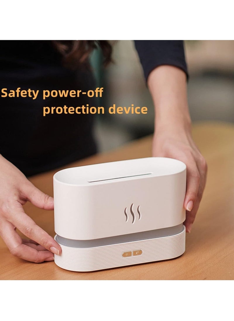 TIGER Flame Air Diffuser | Mini Portable Essential Oil Diffuser, Cool Mist Humidifier for Bedroom, Spa, Office, & Travel | Waterless Auto-Off, White & Black - Image 5