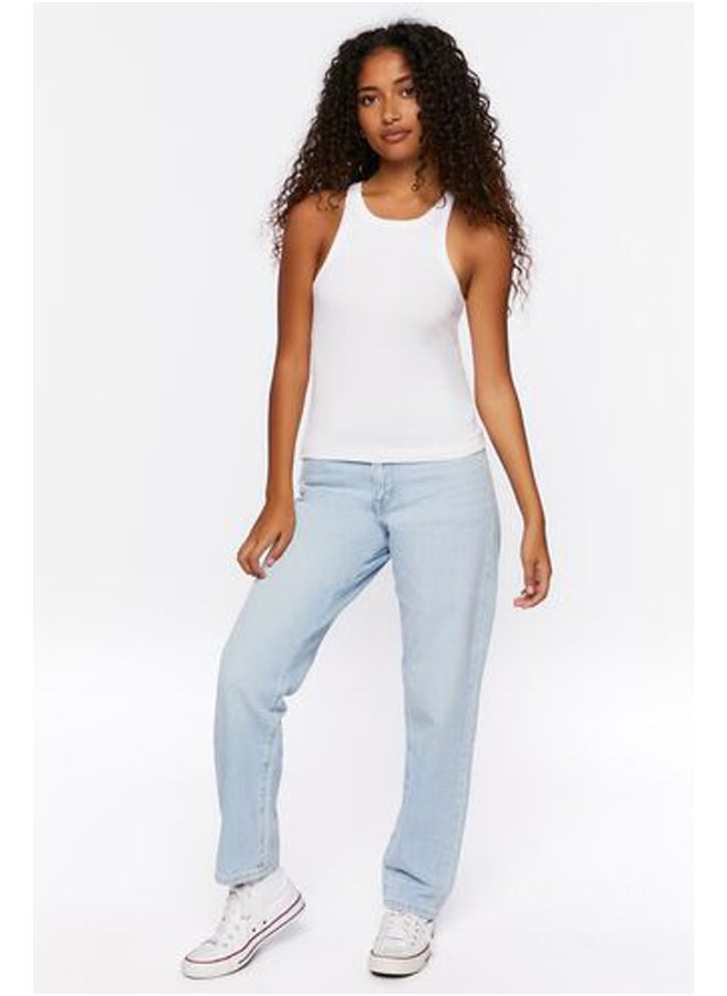 FOREVER 21 - Ribbed Racerback Tank Top - Image 1