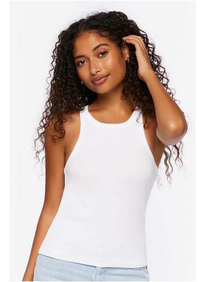 FOREVER 21 - Ribbed Racerback Tank Top - Image 1