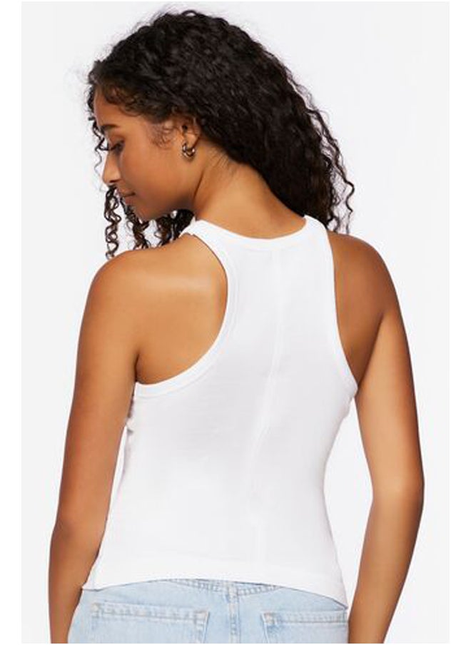 FOREVER 21 - Ribbed Racerback Tank Top - Image 1