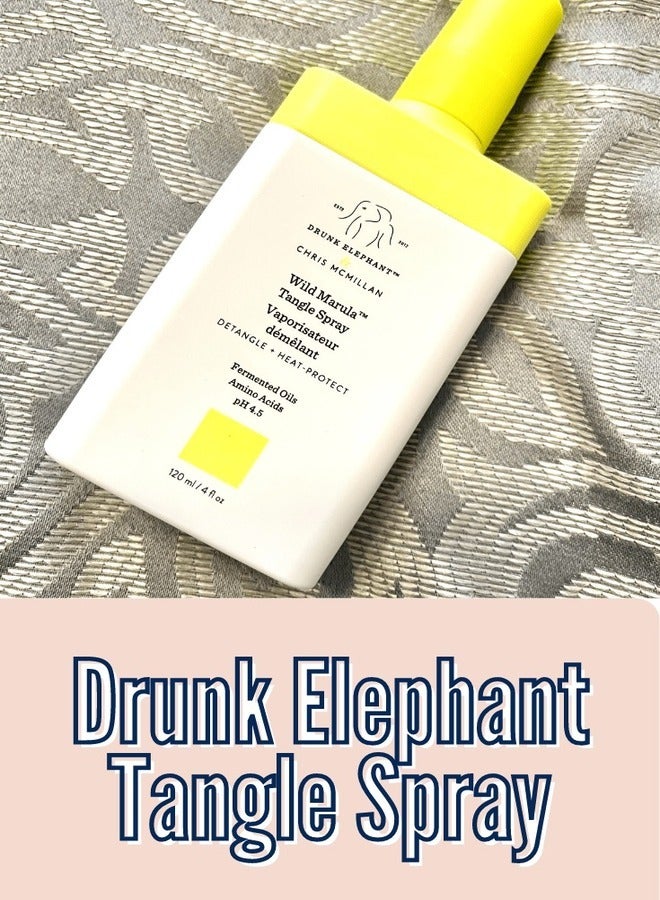 Drunk Elephant Drunk Elephant Wild Marula Tangle Spray | Weightless Heat-Protectant Hair Detangler | 120mL  - Image 5