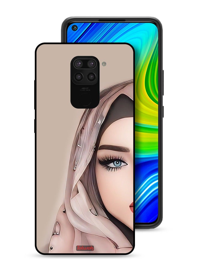 Tolwak Xiaomi Redmi Note 9 Protective Case Cover Half Face Girl Art - Image 1