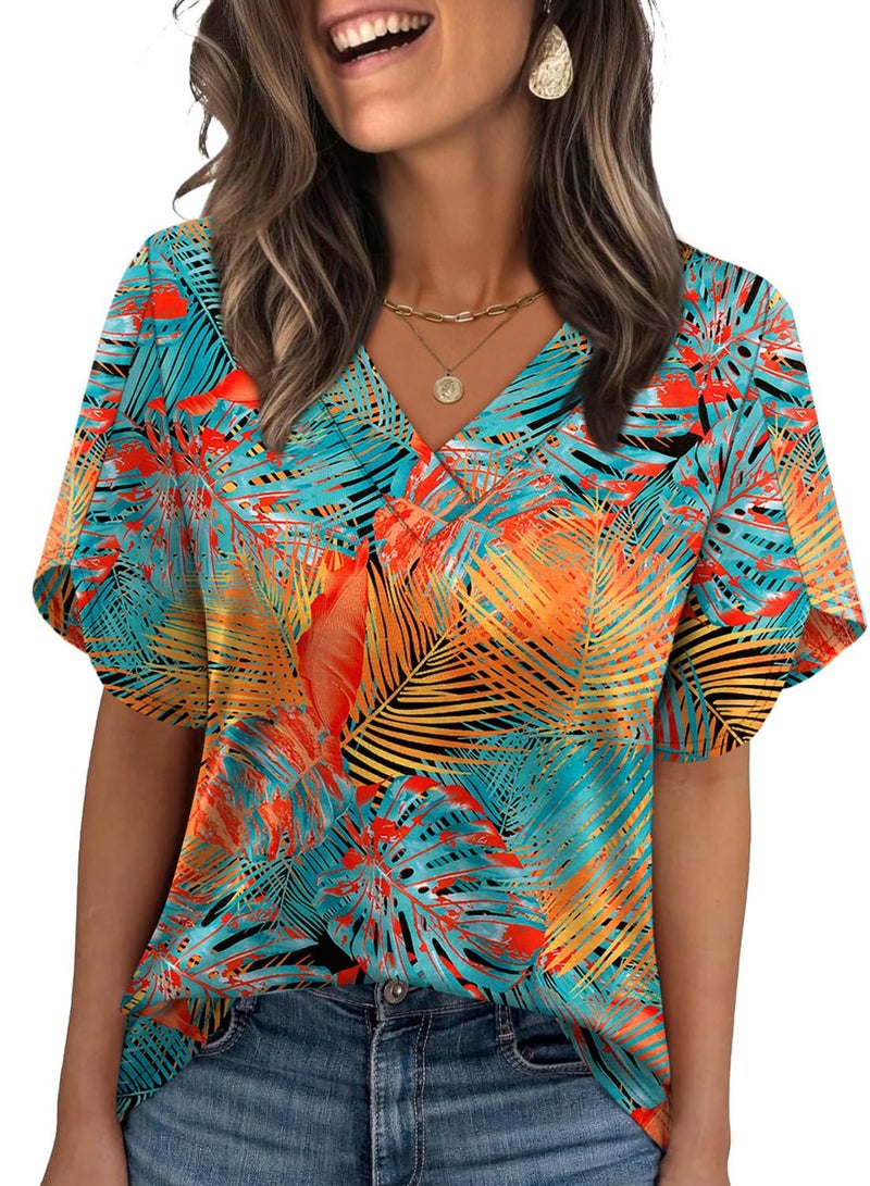 WIHOLL Beach Vacation Clothes for Women Summer Tops 2026 Versatile Boho Inspired Tops Womens Blouses Dressy Casual Fahion Clothing XL - Image 2