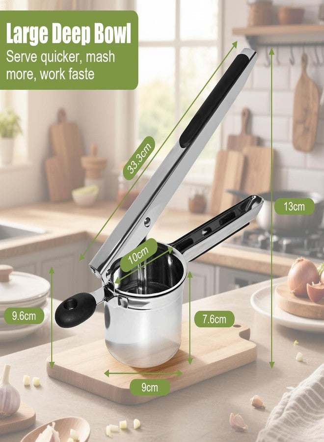 WildArtisan Large 15 oz Ricer for Mashed Potatoes, Stainless Steel Fixed Disc Potato Ricer for Mashed Potatoes, Easy to Clean and Dishwasher Safe, Suitable for Pumpkin, Sweet Potato, Baby Food - Image 4