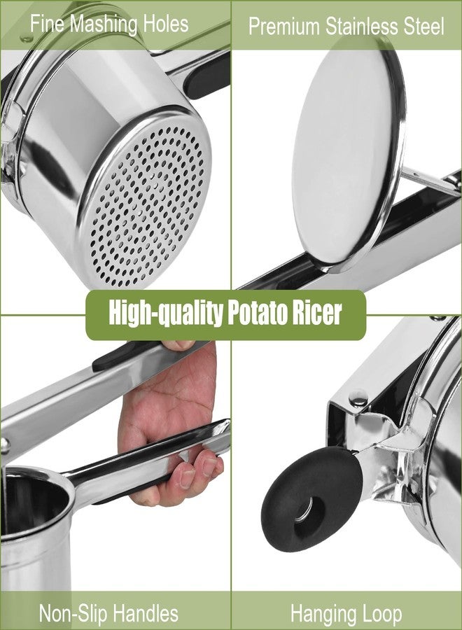 WildArtisan Large 15 oz Ricer for Mashed Potatoes, Stainless Steel Fixed Disc Potato Ricer for Mashed Potatoes, Easy to Clean and Dishwasher Safe, Suitable for Pumpkin, Sweet Potato, Baby Food - Image 5