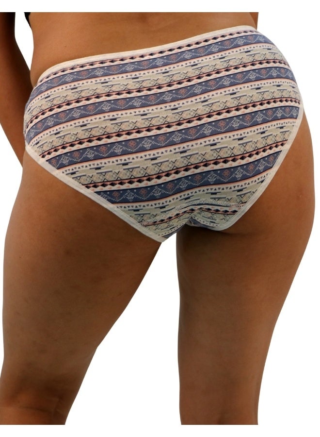 JOANNA JOANNA D086 Women's Multiple Design Mid Rise 6-Pack Panties, Multicolor  - Image 4