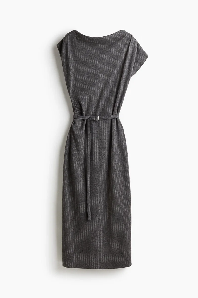 H&M Draped belted dress