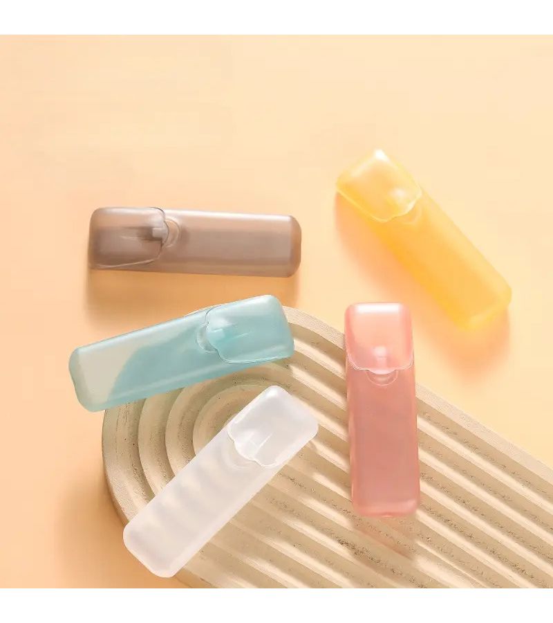 Mini Dental Flosser Box 5 Pieces Random Colors Portable Capsule Shape Container For Flossing Sticks Toothpicks Medication Storage Travel Office Oral Care Bathroom Organization - Image 3