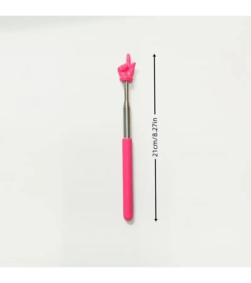 Red Retractable Reading Stick Teaching Pointer Parent Child Learning Aid - Image 2