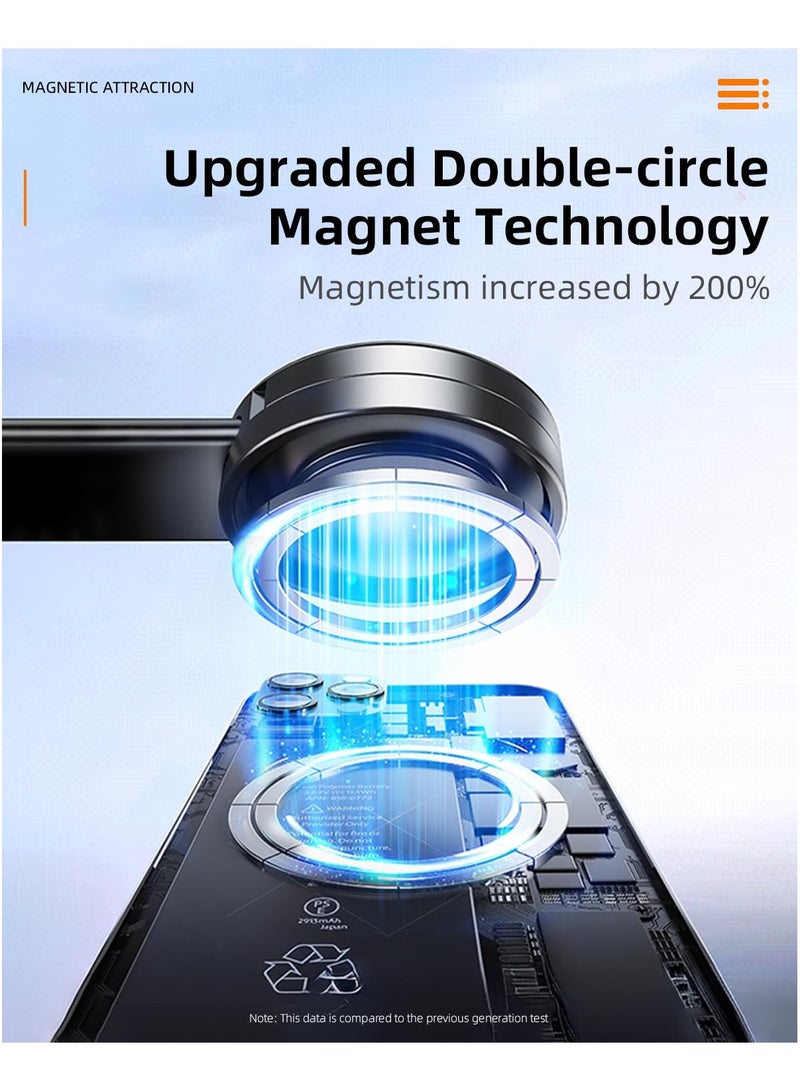 SOLARAE Headrest Hook for Car Seat Back, with Magnetic Phone Holder, Multifunctional Car Seat Hooks for Purses And Bags Handbag Grocery Bag, Purse Hanger Car Organizers And Storage Accessories for Women - Image 5