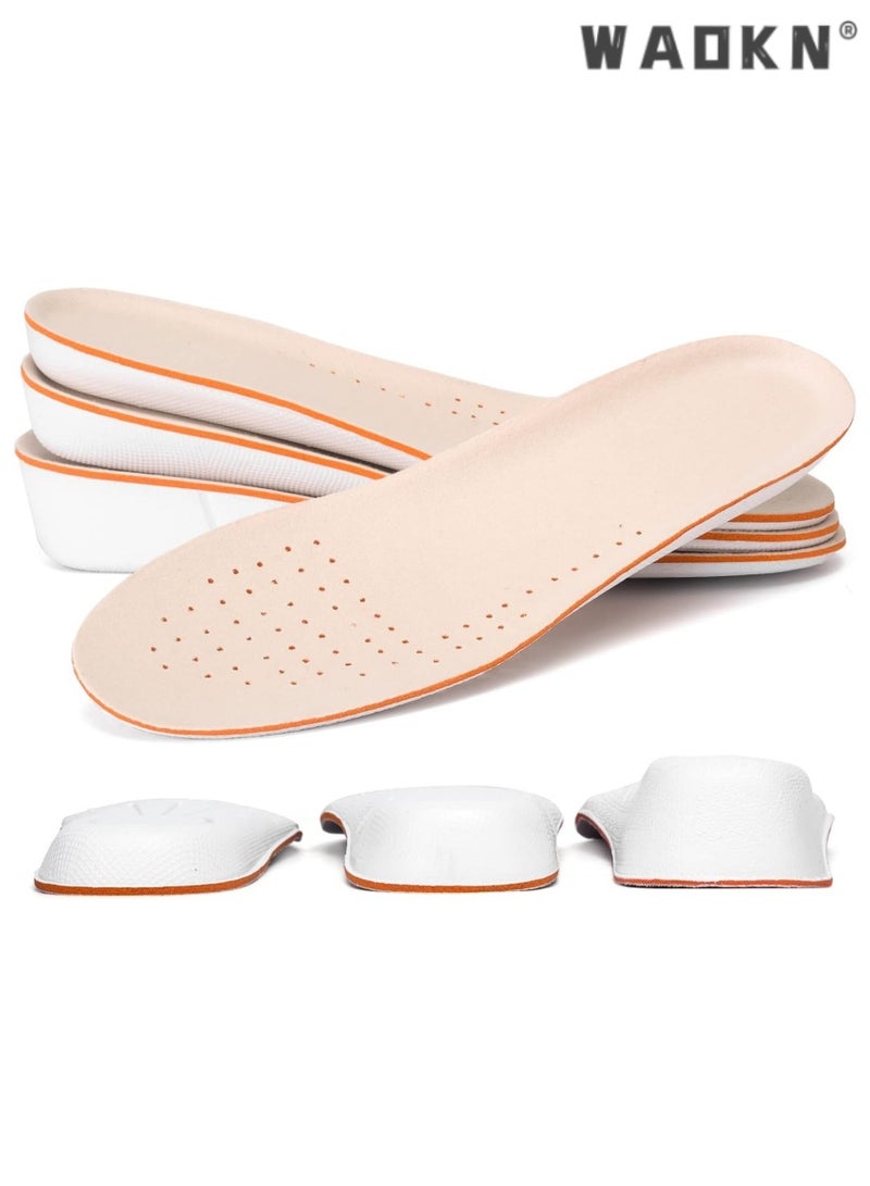 دبليو أيه أو كي أن الرجال تنفس زيادة نعل مجموعة ، بما في ذلك 1.5cm / 2.5cm / 3.5cm الخيار العام نعل ، وسادة مريحة ، 3 أزواج - Image 1