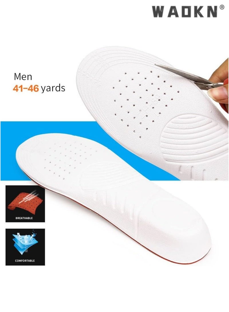 دبليو أيه أو كي أن الرجال تنفس زيادة نعل مجموعة ، بما في ذلك 1.5cm / 2.5cm / 3.5cm الخيار العام نعل ، وسادة مريحة ، 3 أزواج - Image 3