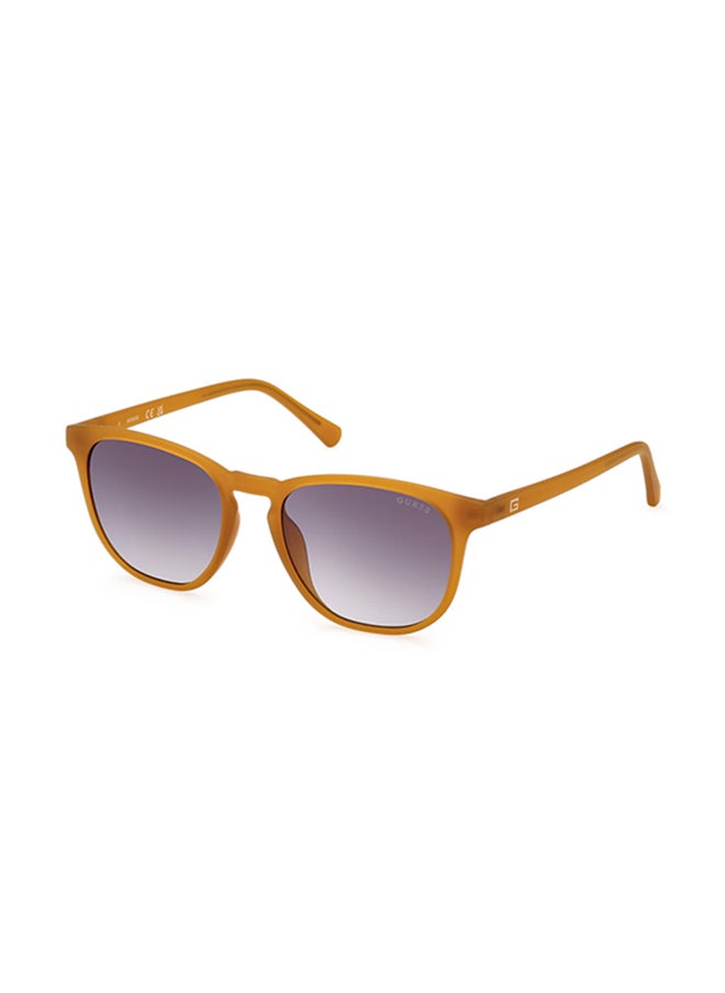 GUESS Round Sunglasses For Men - Dark orange  - Image 1