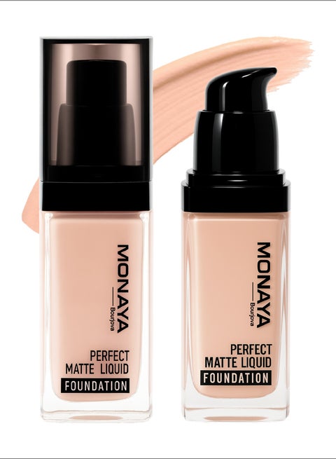 F001 Perfect Matte Liquid Foundation – Full Coverage, Waterproof, Long-Lasting, (30ml) – Affordable Makeup, Oil-Free, Concealer Effect - F101#