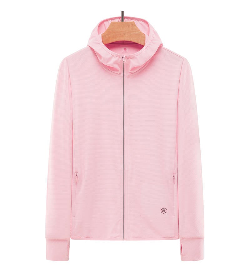 Summer Sunscreen Jacket Lightweight Breathable Soft Comfortable Long Zipper Hooded Men'S And Women'S Sports Cardigan 819 - Image 1