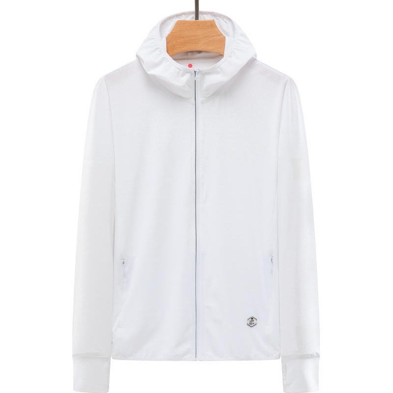 Summer Sunscreen Jacket Lightweight Breathable Soft Comfortable Long Zipper Hooded Men'S And Women'S Sports Cardigan 819 - Image 5